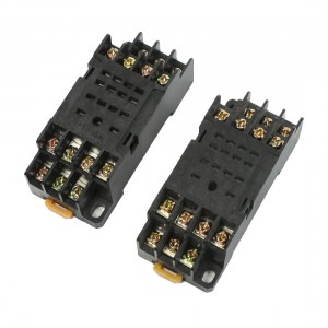Replacing 2 Pcs PYF14A 14 Pins 35mm Mounting Rail Relay Socket Base for H3Y-4