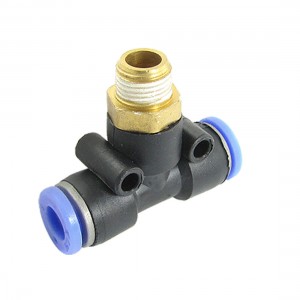 Piping 0.37" Thread 1/4" One Touch T Connector Fittings