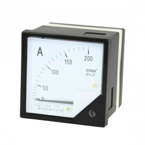 Black Analog Hand Current Measurement Panel Meter Ammeter AC 200A