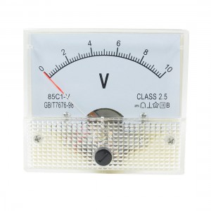 85C1-V DC 0-10V Rectangle Analog Panel Volt Meter Voltmeter Gauge