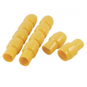 10 Pcs V-300 Yellow Soft Plastic Mini Battery Terminal Boots Insulated Cover Cap