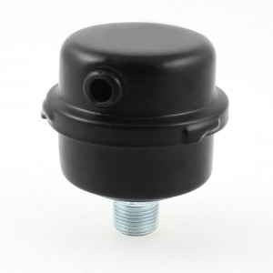 16mm Thread Diameter Air Compressor Admitting Port Muffler Silencer Black
