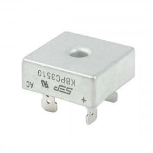 KBPC35-10 1KV 35Amp Silver Tone Metal Case Single Phase Bridge Rectifier