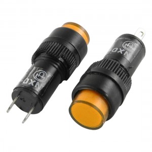 Yellow DC 24V 12mm Indicator Light Signal Lamp (Bag of 10)