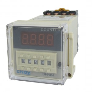 DH48JA AC/DC 12V 50/60Hz 1-999900 Count Up Digital Counter Relay w Base