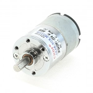 20RPM 12VDC 2P 6mm Shaft Diameter 2 Pins Electric Geared Box Motor