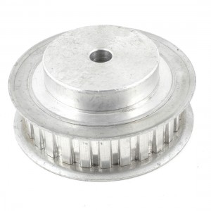 20mm Belt Width 10mm Bore 26 Tooth Synchronous Timing Pulley Silver Tone