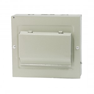 Rectangular Gray Metal Power Supply Distribution Box Guard Cover for Building