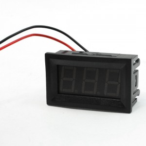 DC 2.5-30V 2-Wire Mini Red LED 3-Digit Volt Voltage Panel Meter Voltmeter