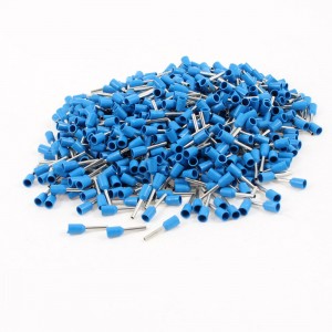 Blue PVC Sleeve Insulated Pin Crimp Terminals Connector for 21 AWG 1000pcs