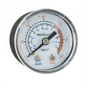 Air Compressor Fittings 12.5mm Dia Thread 12.5 Bar Pressure Gauge