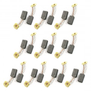 10 Pairs 13.5mm x 8mm x 6mm Spring Lead Wire Motor Carbon Brush