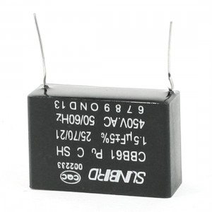 Air Conditioner Motor Run Capacitor 1.5uF 5% AC 450V 50/60 Hz