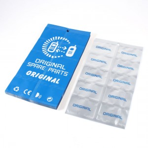 50 Pcs Blue Open Top 10 Pockets Anti Static Bag 21cmx12cm for Mobile Spare Parts