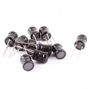 10 Pcs 330UH 8mm x 10mm UL-polyolefin Metal Magnetic Core Radial Leaded Inductor