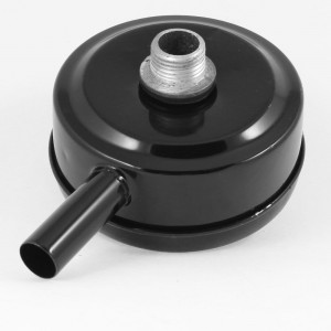 1/2"PT Thread Air Compressor Air Inlet Filter Silencer Black