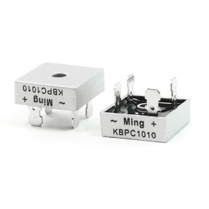 2 Pcs Ming KBPC1010 1000 Volt Bridge Rectifier Metal Case 1000V 10A Diode Bridge