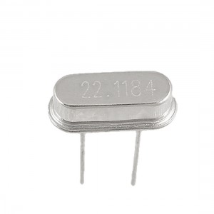 50 Pcs 22.1184MHz HC-49S DIP Crystal Oscillator Low Profile