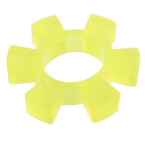 80mm x 15mm 40mm Bore Dia Shock Absorber Yellow PU Coupler Dampler