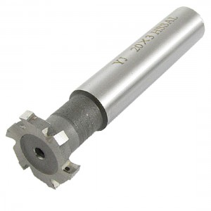 3/25" Depth Straight Shank 6 Flutes T Slot Cutter Tool