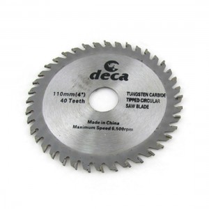 Woodworking 6500 RPM Speed 4" x 40 Tooth Metal Saw Blade