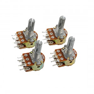 Audio 6 Terminals 6mm Dia Shaft 100K Ohm Potentiometer