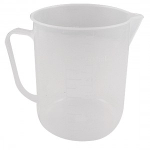500ml Capacity Handle Design Transparent Plastic Measuring Cup Beaker