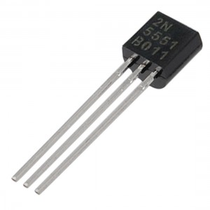 50 Pcs 2N5551 Three Pins Through Hole TO-92 NPN Transistors