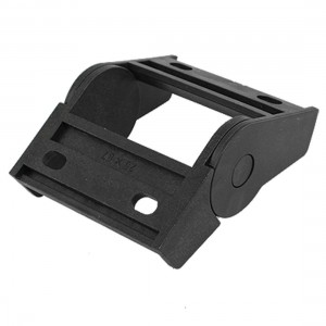 Machine Tool 25 x 57mm Black Carrier Drag Chain Connector