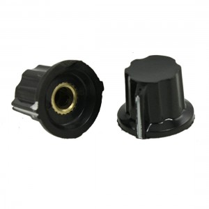 5 Pcs 6mm Shaft Insert Dia Potentiometer Knobs Volume Control Caps