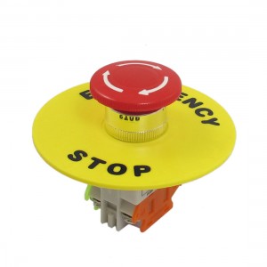4 Screw Terminals Self Locking Contact Red Emergency Stop Push Button Switch