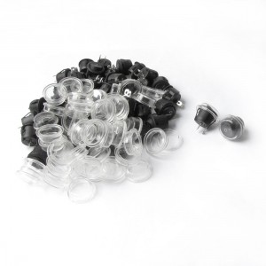 50Pcs 2 Terminals Black Button On/OFF Round Rocker Switch 6A 250VAC 10A 125VAC