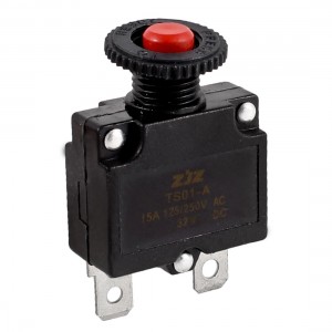 125/250V 15A Circuit Breaker Overload Protector TS01-A for Air Compressor