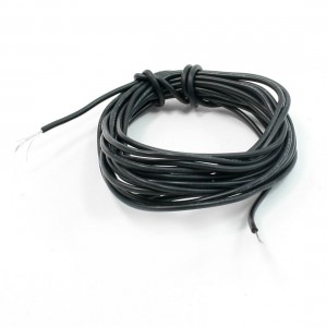 Black 26AWG Electric Heater Accessory Glass Fiber Silicone Cable 200cm