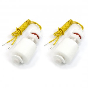2 Pcs Aquarium Water Level Sensor Plastic PP Floating Switch ZP4310