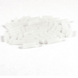 PCB Board White Cylinder Shape Nylon 66 LED Spacer Support 5mm x 13mm 50 Pcs