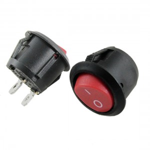 2 Pcs 2 Pin Panel Mount Red Cap Lamp Push Button Switch Zmuru