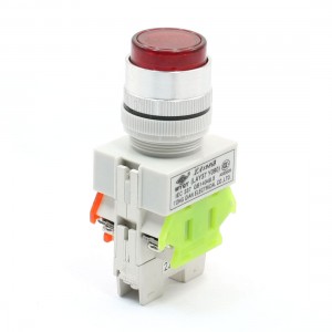 DPST 1NO 1NC Momentary Action Red Indicator Push Button Switch 660V 10A