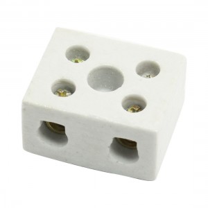 2W5H Double Way 5 Hole Insulating Porcelain Terminal Block Connector 30A