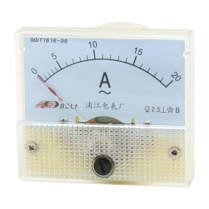 Plastic Shell AC 0-20A Square Shape Analogue Ampere Panel Meter 85L1
