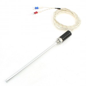 7mm x 200mm Temperature Sensor Head K Type Thermocouple Probe 2M Length