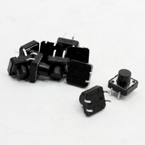 10 Pcs 0.47" x 0.47" x 0.35" 4 Pin DIP PCB Momentary Type Tact Switch