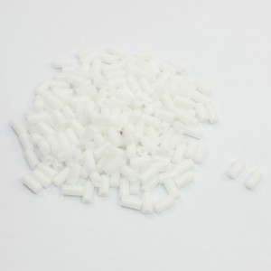 200 Pcs White Nylon 6mm Outer Dia Extruded Hollow Bar 12mm Long