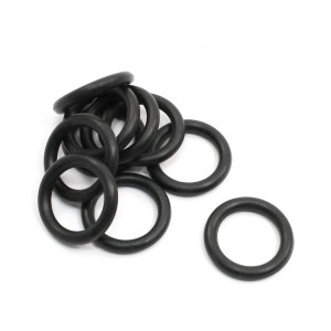 10 Pcs 21mm x 15mm x 3mm Silicone O Ring Seal Gaskets Black