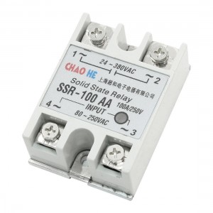 80-250V to AC 24-380V Single Phase Solid State Relay SSR-100 AA