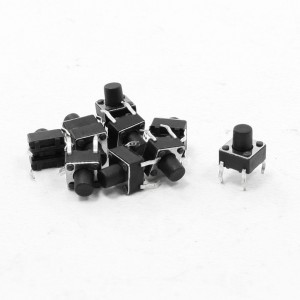10 Pcs 6x6x7mm 4 Pins DIP PCB Momentary Tactile Tact Push Button Switch