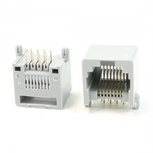 Right Angle Pins RJ45 8P8C PCB Jacks Sockets 13x15x14.5mm 20Pcs for Ethernet