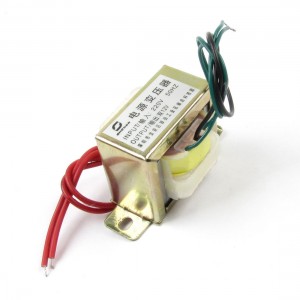 73mm Long Two Phase Wired EI Core Power Transformer 12V 10W Output