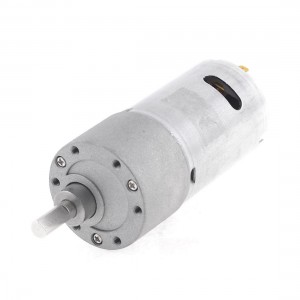 12V Voltage 500RPM Cylinder Shape DC Gearbox Geared Motor