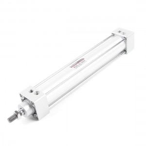Single Screwed Piston Rod 32 x 200 Dual Action Pneumatic Cylinder
